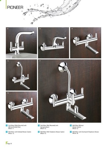 Wall Mounted Mixer Tap - Stainless Steel, 10 Inches Spout Reach | Chrome Finish, Sleek Design, Corrosion Resistant, Water Saving, Easy Install
