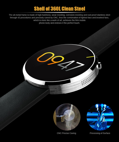 Bluetooth Smart watch for IOS and Andriod Mobile Phone with Heart rate monitor