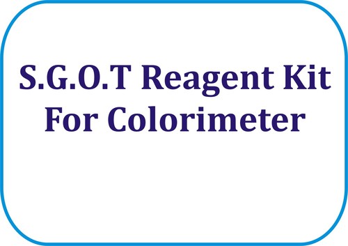 S.G.O.T Reagent Kit For Colorimeter