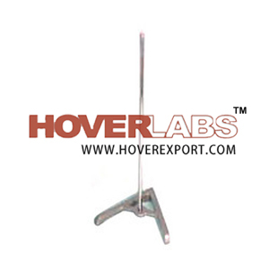 RETORT STAND BASES, A-Shaped - Die-Cast Alloy, 200mm Arm, Silver | Rod Mounting, Leveling Screws, Durable, Stable Base