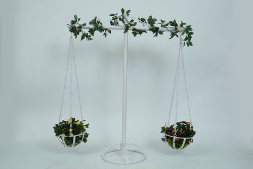 Galvanized Steel Flower Pot Stand