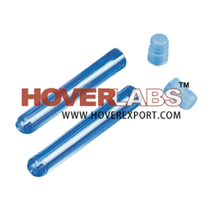 RIA VIAL - PP, PS 12x75mm, 12x40mm Blue | Autoclavable, Sterile, Leakproof, Reusable, Transparent