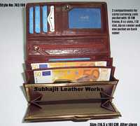 Ladies Leather Frame Wallet