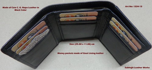 Mens Leather Trifold Wallet