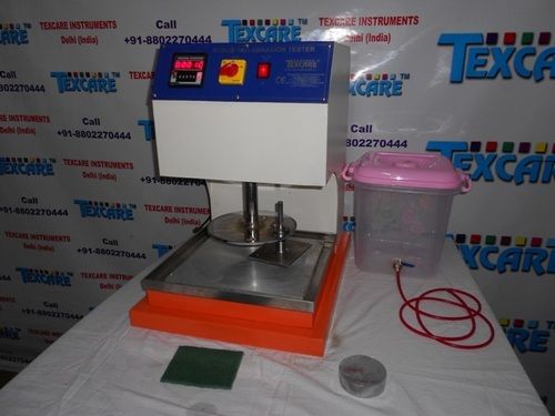 Blue And Orange Scrub Pad Abrasion Tester