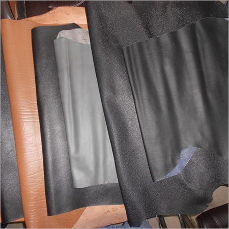 Buff Split Finished Leather Size: Customizable