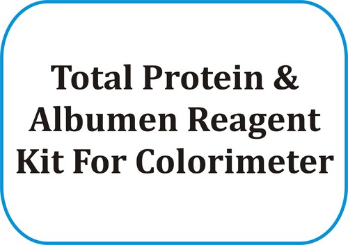 Total Protein & Albumen Reagent Kit For Colorimeter - Reagents 2x450ml LR, Accurate Fast Reliable Analysis