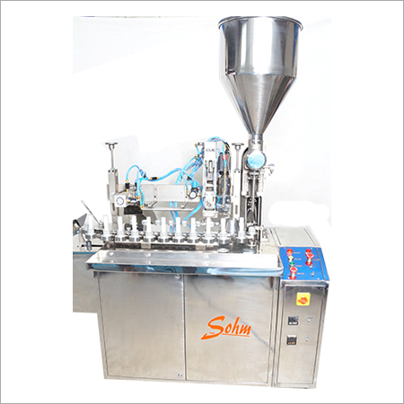 Single Head PLC Based Tube Filling Machine