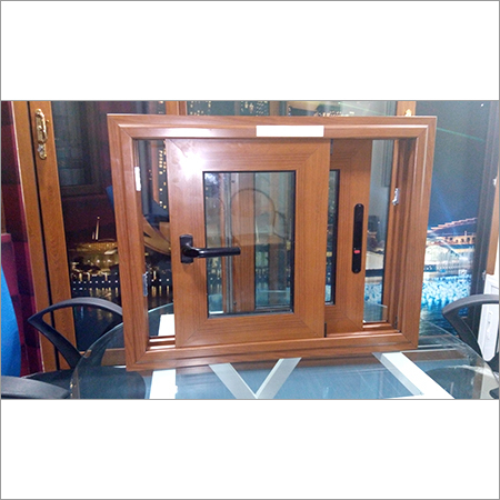 Wood Finish Sliding Window