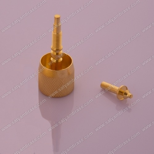 Brass Spindle and Knob