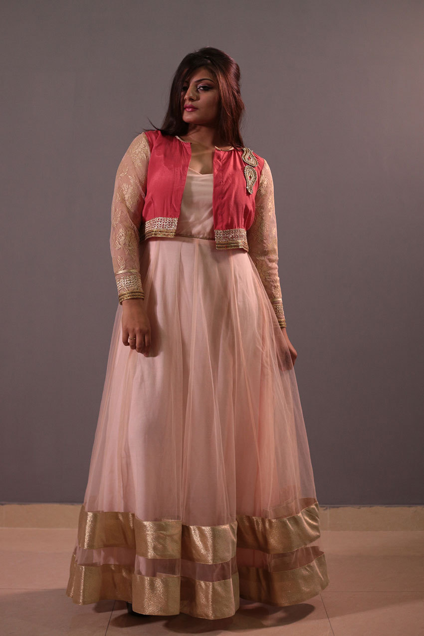 anarkali designer suit with jacket