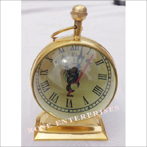 Brass Desktop Trophy Clock