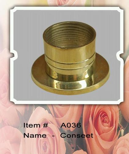 Conseet - Brass, 25mm Diameter, 15mm Height, 1/2" Thread Size | Durable Design, Easy Installation, Precise Fit, Corrosion Resistant, Reliable Performance, Polished Finish