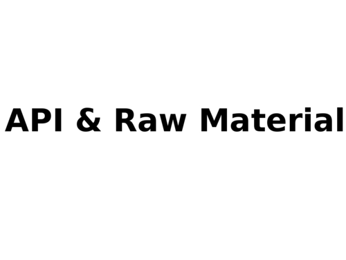 API & Raw Material By SANAR HEALTHCARE
