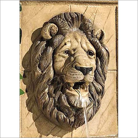 Lion Head Fountain Sculpture