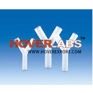Adapter - Plastic Y-Shaped, 5-10mm Diameter, White | Push-Fit Connection, Durable, Easy Tube Splitter