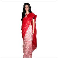 Super Net Sarees - Net Fabric, 5.5 Meters, Red | Embroidered, Shrink Resistant, Vibrant Colors, Soft, Comfortable