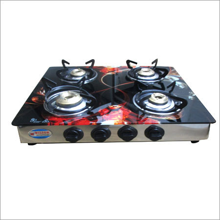 Glass Top 4 Burner LPG Stove