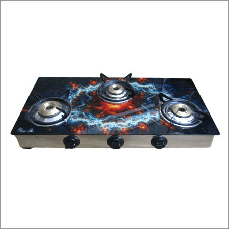 Glass Top 3 Burner LPG Stove
