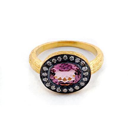 Amethyst & Gemstone Victorian Ring