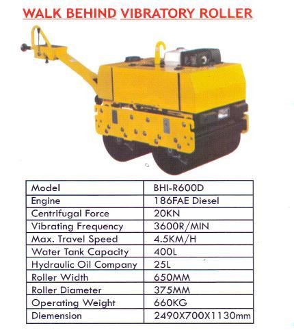 Walk Behind Double Drum Roller