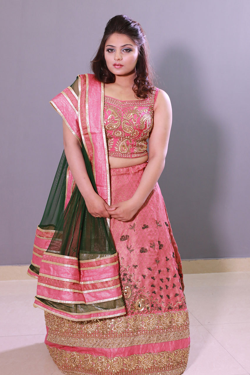 Heavy Embroidery Lehenga Choli - Silk Blend, 54 Inches, Pink | Gold Thread Embroidery, Comfortable Fit, Elegant Design