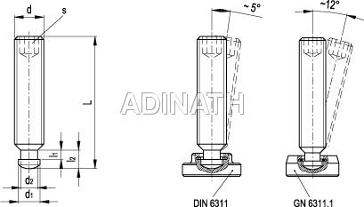 DIN 6332 GRUB SCREW THRUST POINT