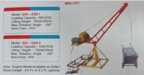 ELECTRIC SINGLE ROPE LIFTER MINI LIFT