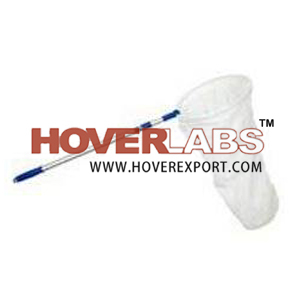 Pond Nets - Mesh Plastic 12 Inch Ring, 48 Inch Net, 100 cm Handle, White, Durable Net, Easy Use