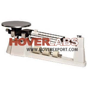 Triple Beam Balance - Stainless Steel Pan 150mm, White, 610g Capacity, Precise Weighing, Easy Operation