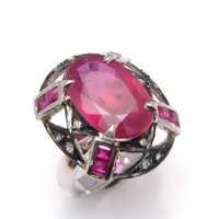 Ruby & Gemstone Victorian Ring
