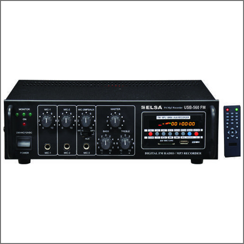 PA Amplifier With Digital Recorder