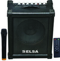 Portable Pa Amplifier - 30w Rms Power Output, 12 Inch Speaker, Built-in Mp3 Player, Vhf Wireless Mic, Fm Radio, Recording Capability, Rechargeable Dc 12v Battery 