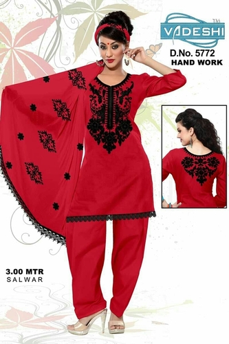 HAND WORK UNSTICH DRESS METERIAL