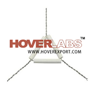 Triangles - Iron Wire Pipe Clay Tubes 50mm Off-White, Stable Support Easy Assembly Durable