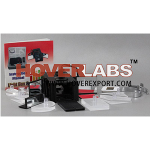 Optical Kit - Plastic Metal 20x15x10 cm, 220V Incandescent Light Box, Lenses & Slits for Students