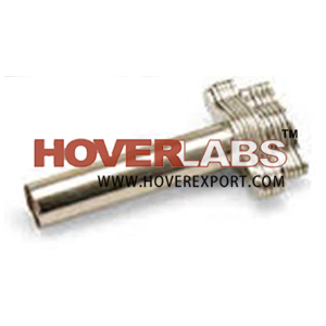 Cork Borers - Plated Brass Set, 12 Pieces, Up to 18mm Diameter, Rod Included, Shaped Handle