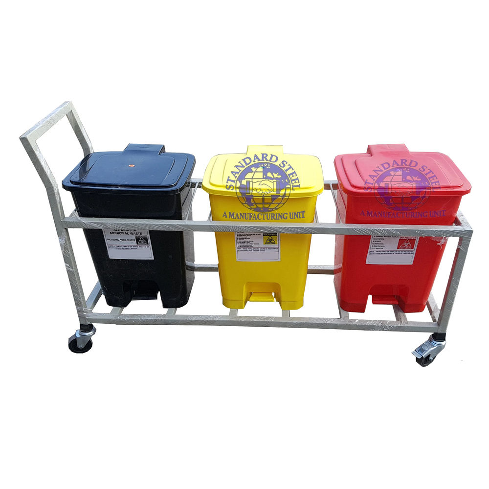 Hospital Bio Medical Waste Bin - Design: Rack