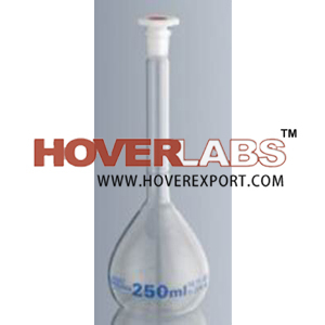 Flasks, Volumetric - Borosilicate Glass 250ml Clear, One Mark Graduation, 5 Pack
