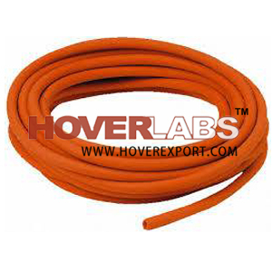 Medium Wall Rubber Tubing - Rubber 2.5mm Thickness 10m Roll, Orange, Flexible Durable Resistant