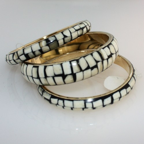 Bone and Brass Bangles Set