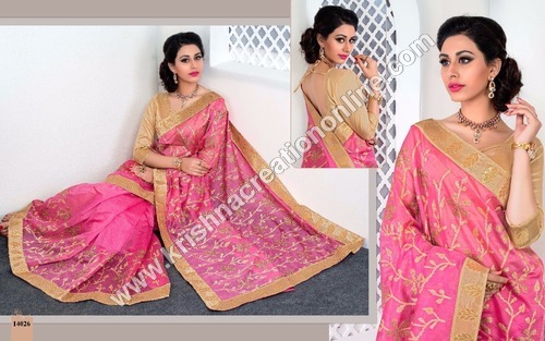 Party Wear Cotton Saree