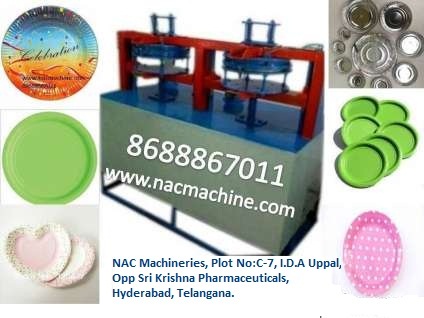 Hydraulic Paper Plate Making Machine - Mild Steel & Cast Iron, Automatic Feed, Temperature Control, Maintenance Free
