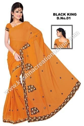 Simple Work Saree