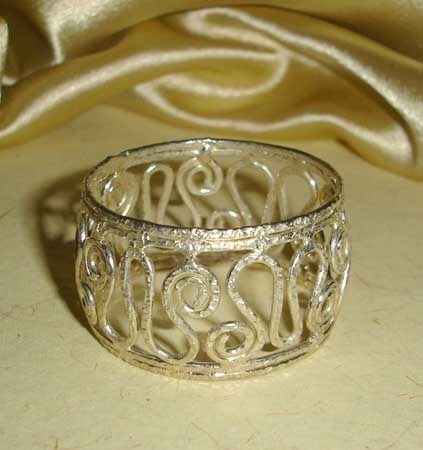 Fancy Brass Napkin Ring