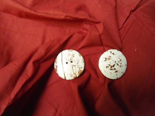 White Colour Coconut Button