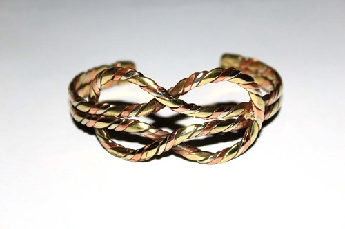 Three Metals Cuff Bracelet