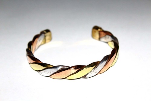 Copper Brass and Aluminium Cuff Bracelet