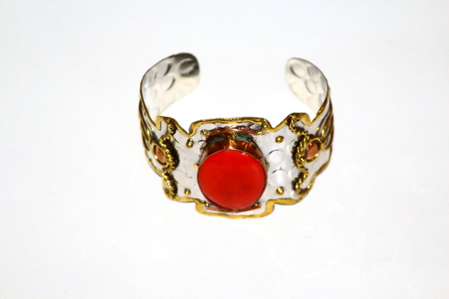 Steel and Stone Cuff