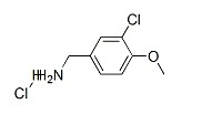 3-Chloro -4-Methoxybenzylamine  Hcl  Cas No: 6276-54-6